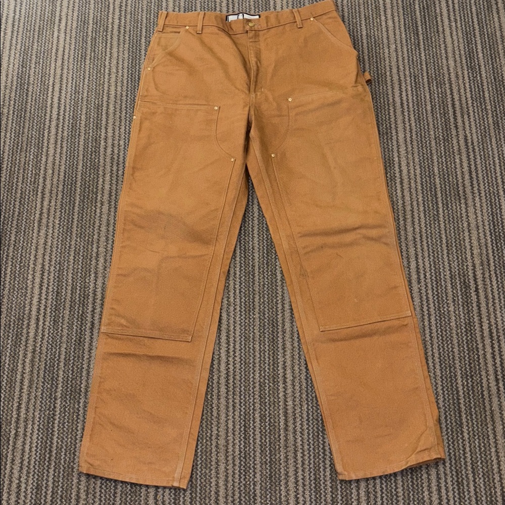Carhartt Men’s Size 40 X 36 Loose Fit 100% Cotton Duck Canvas Double Knee Pants